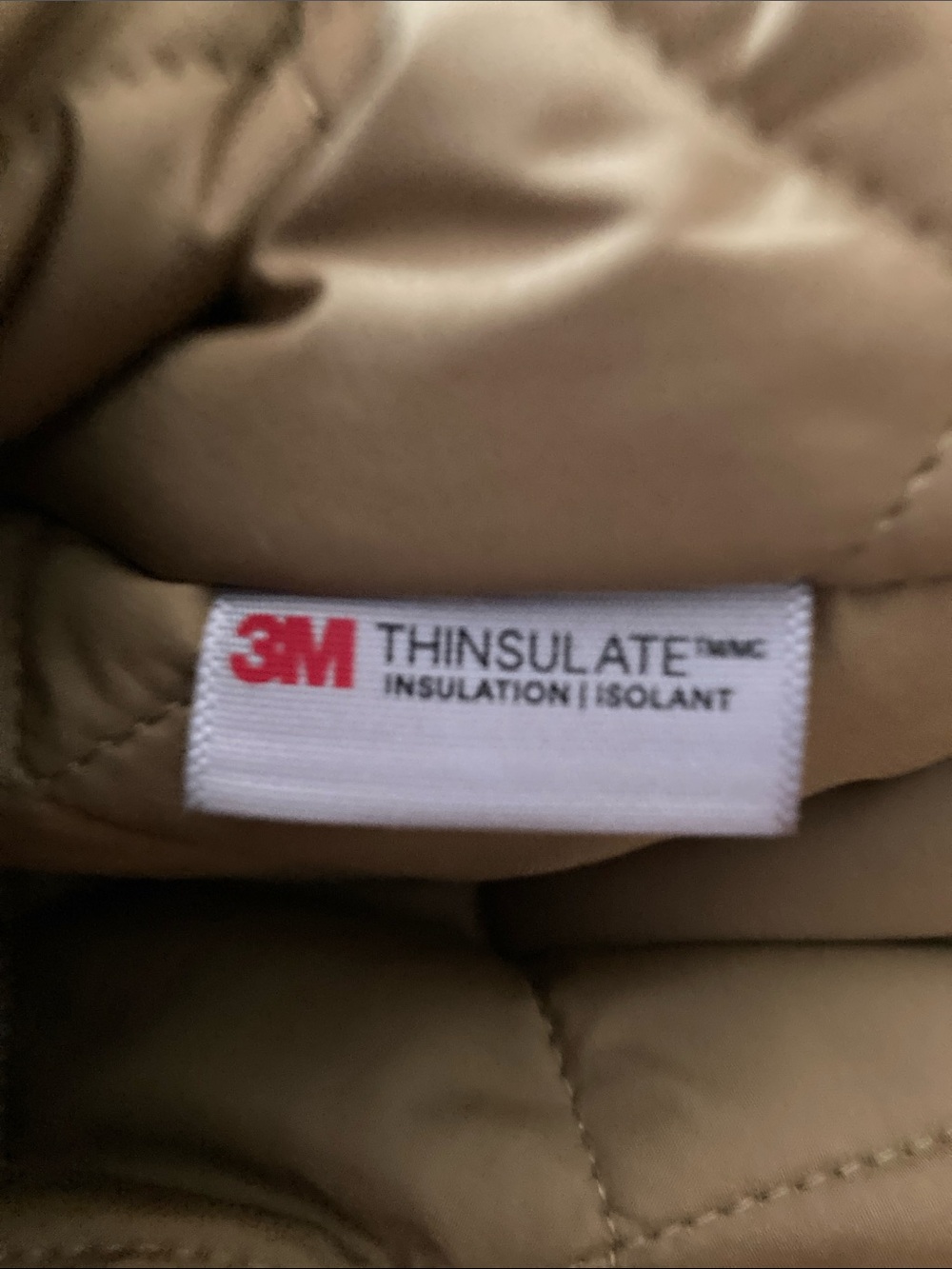 L.L. Bean women's Adirondack Barn Coat quilted lining tan corduroy insulated - Picture 7 of 10